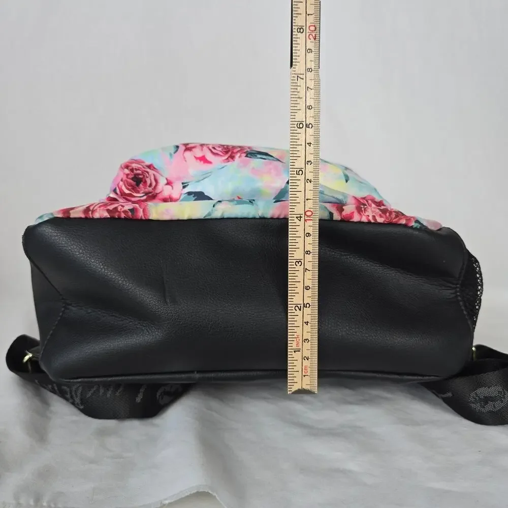 Betsey Johnson Floral Backpack Pink Blue 14